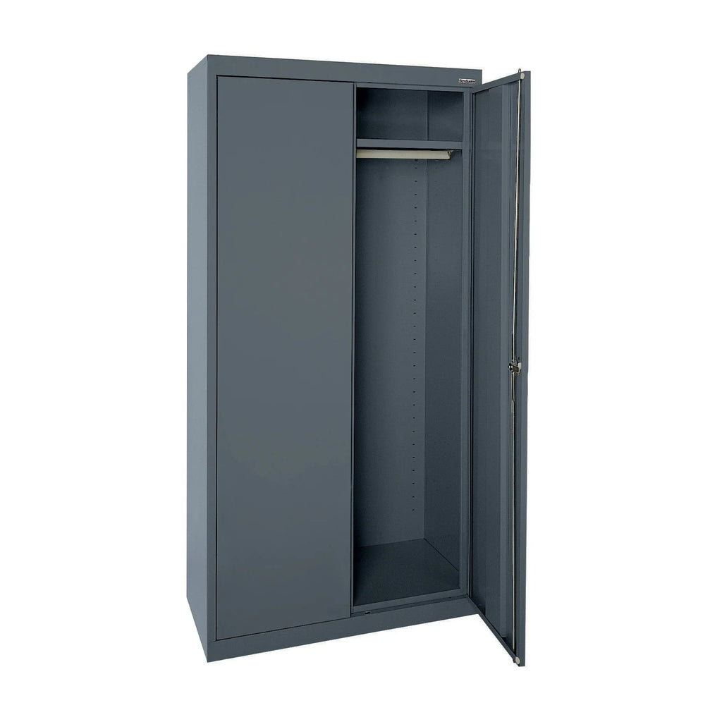 Elite Series Wardrobe Cabinet with Adjustable Shelf, 36"W x 24"D x 72"H, Charcoal