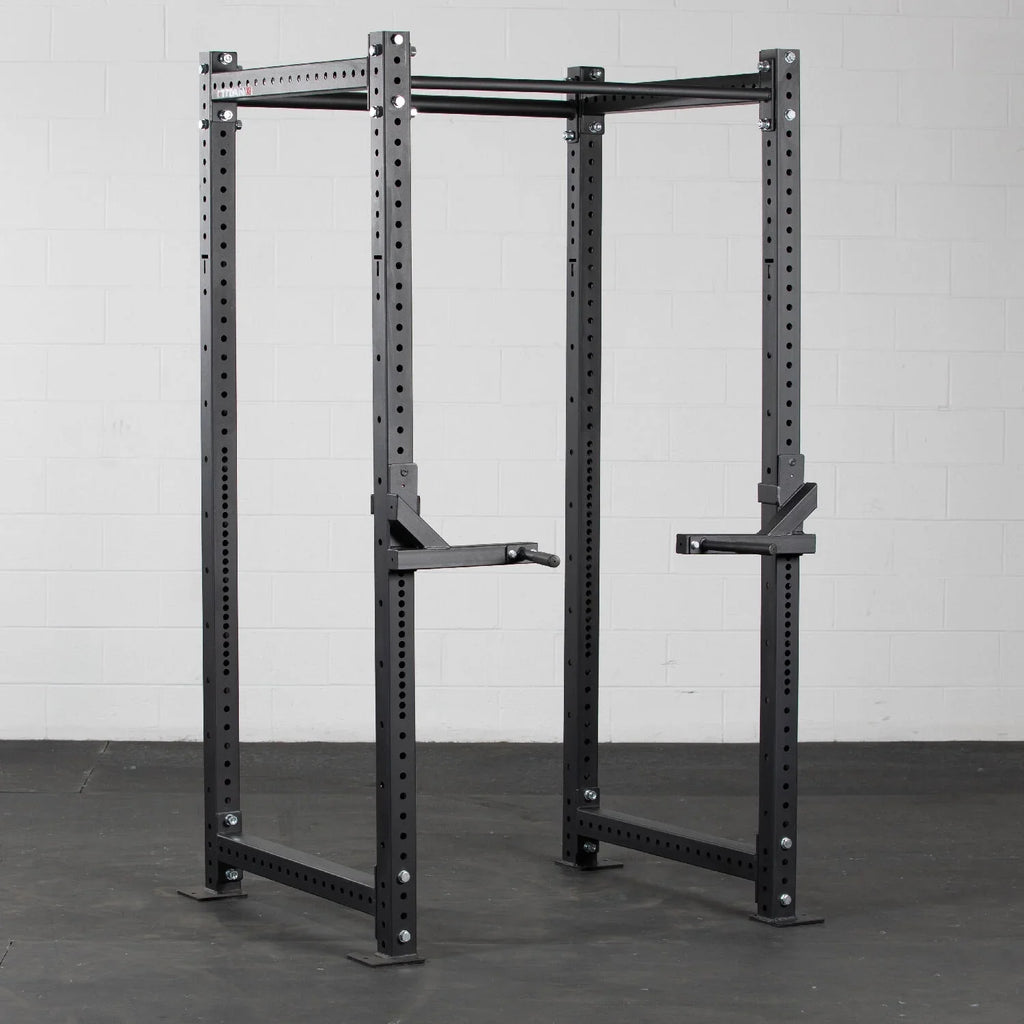 Titan Fitness X-3 Series Dip Bars, J-Hook Style Rack Mounted Dip Attachment, 880  Capacity, Fits 3” X 3” Tubular Steel