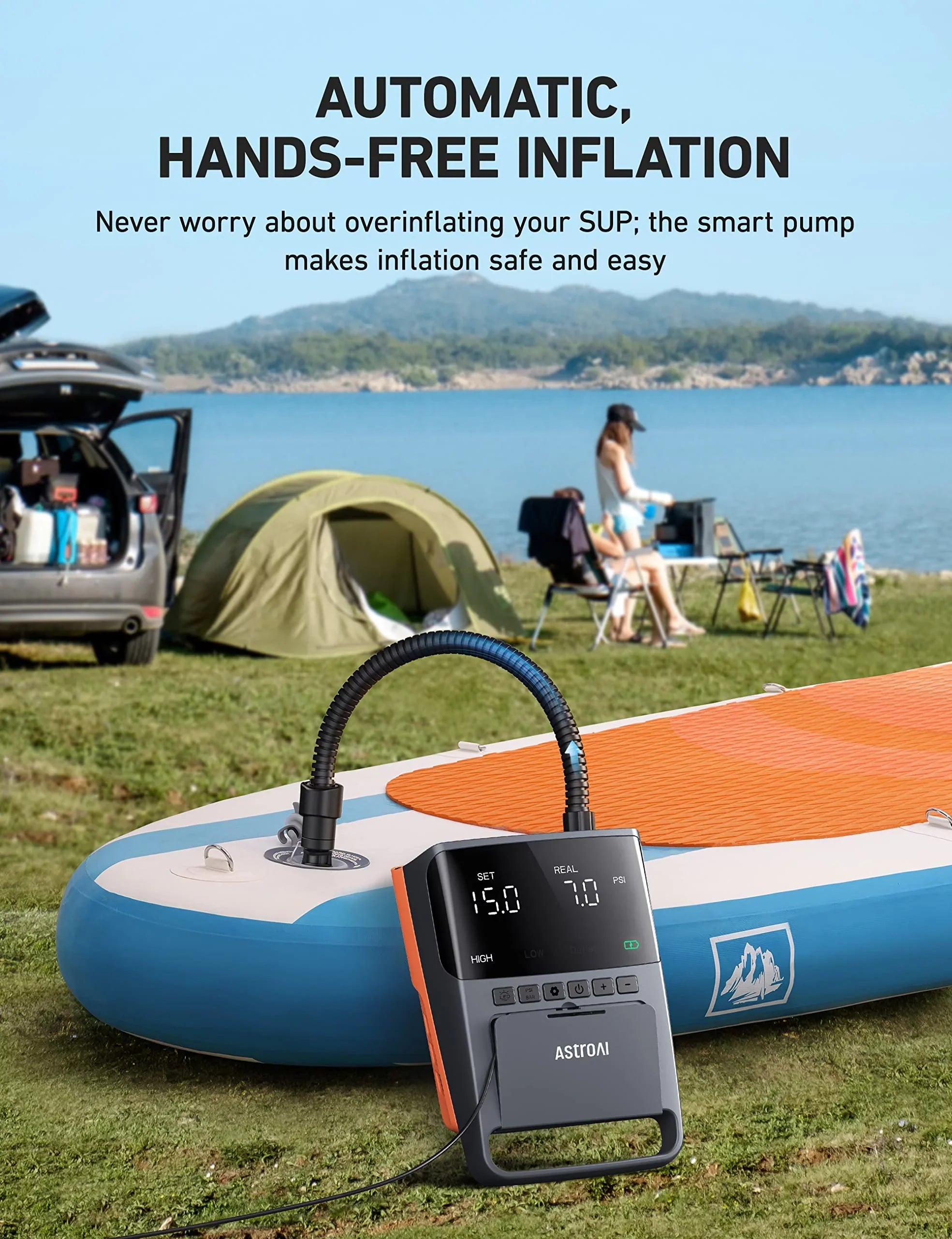 Paddle Board Pump, 20  High-Pressure  Electric Pump