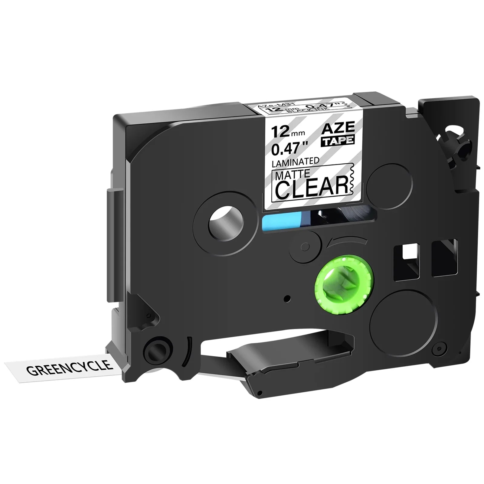 40PK Compatible for Brother P-touch Black on Matte Clear 12mm 0.47" TZe-M31 -M31 TZM31 TZeM31 Laminated Label Tape