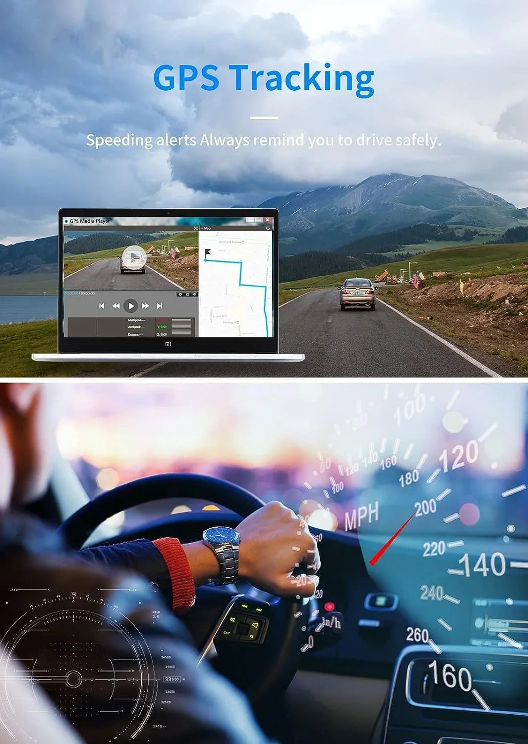 K17 Dash Cam 4K  12" Rear View Mirror Camera 2160P Ultra  Front and Rear Night Vision Parking Assistante 64GB Card