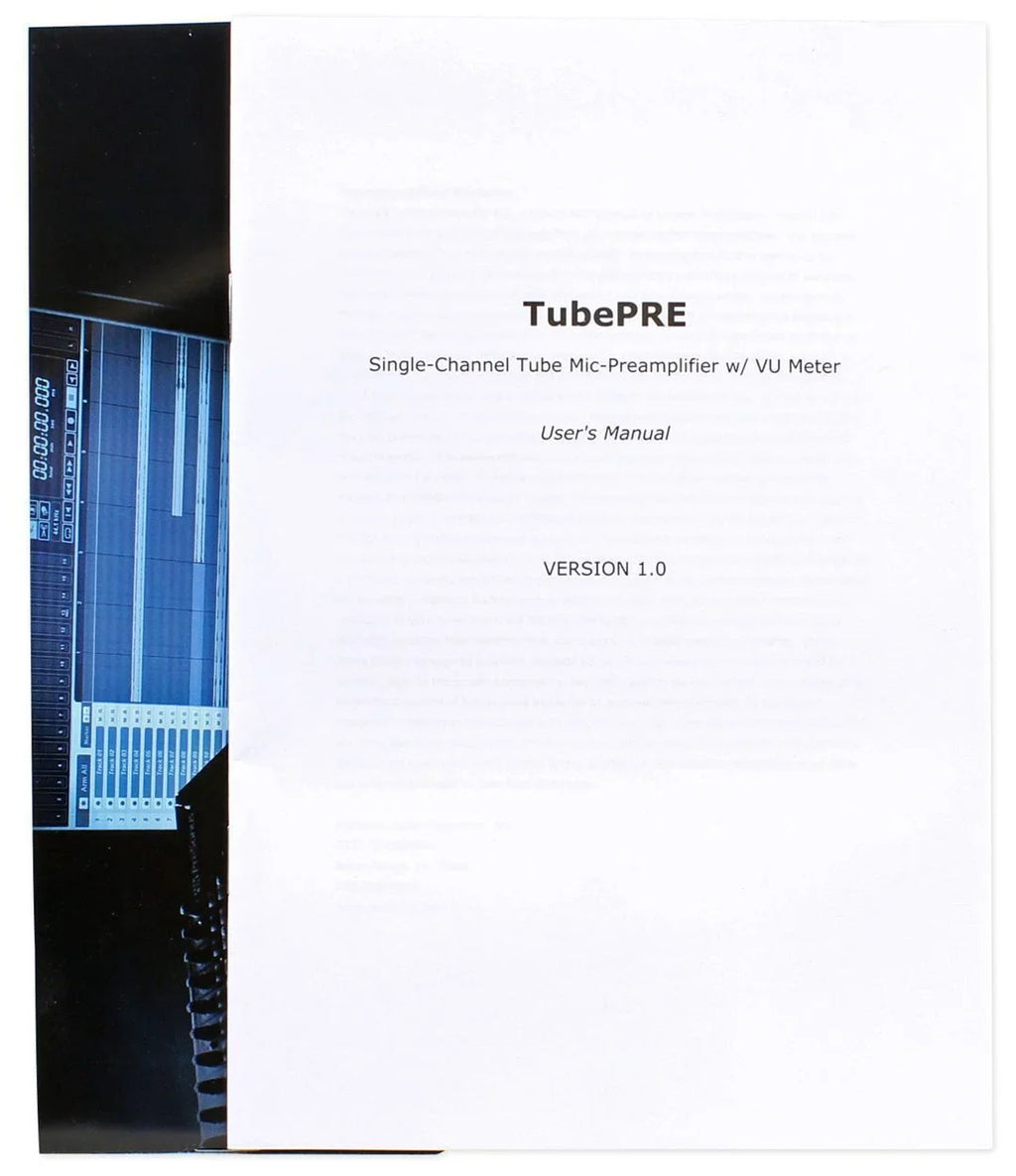 PreSonus TubePre V2 Vacuum Tube Preamp/ Direct Box and (2) 6'  Cables