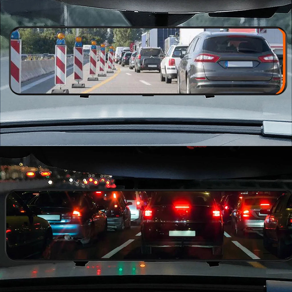 4K 12" Car Dash Cam Touch Screen with Rear View Mirror Camera Waterproof  Video Recorder Night Vision Motion Detection G-Sensor