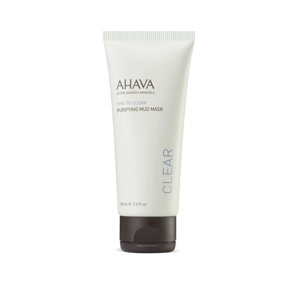 Ahava Purifying Mud Mask - Indulging Mud Mask Cleaning & Purifying The Skin, Soothes, Softens & Clarifies, Enriched With Exclusive Osmoter, Dead Sea Mud, Aloe Vera, Vitamin B5 & Jojoba Oil, 3.4 Fl.Oz.