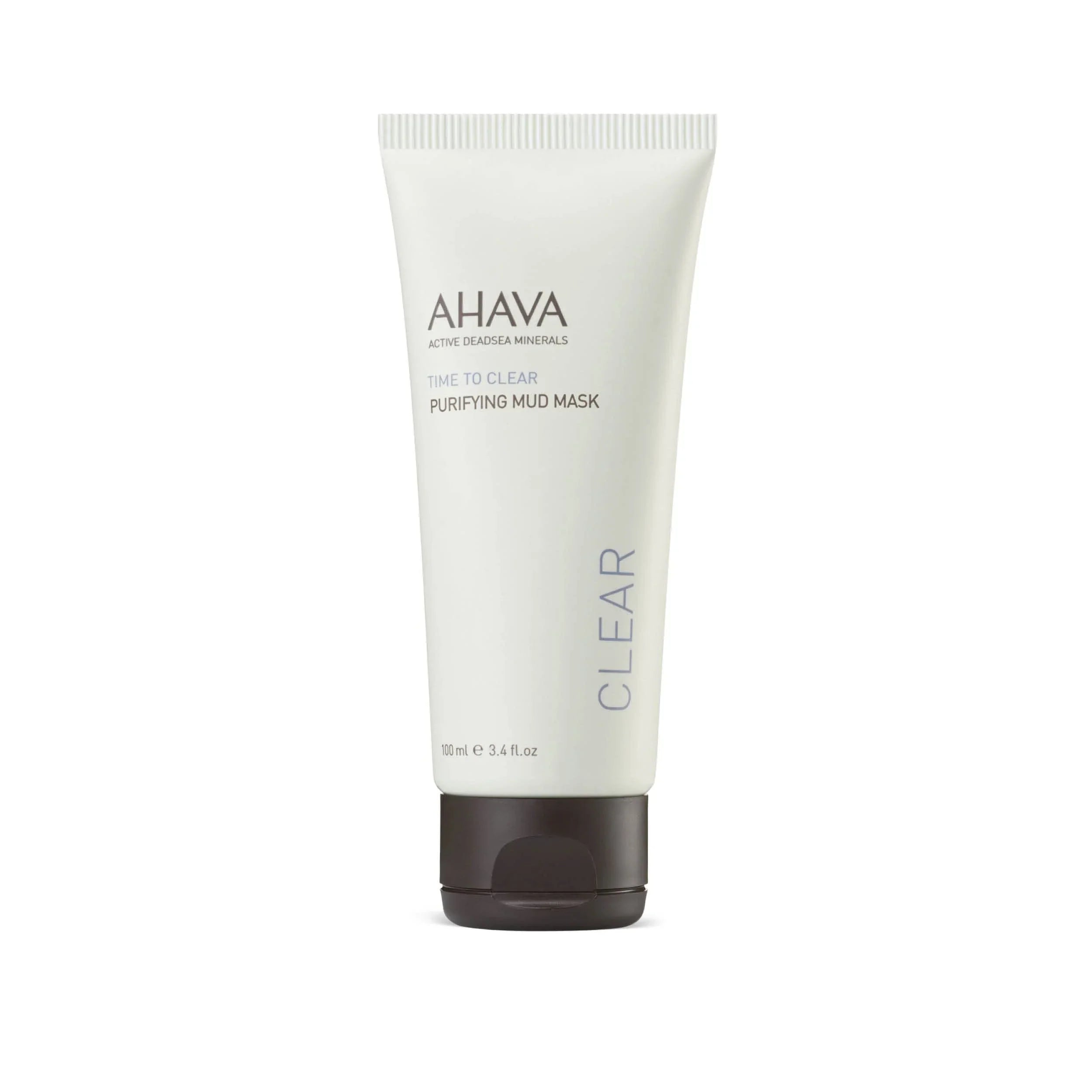 Ahava Purifying Mud Mask - Indulging Mud Mask Cleaning & Purifying The Skin, Soothes, Softens & Clarifies, Enriched With Exclusive Osmoter, Dead Sea Mud, Aloe Vera, Vitamin B5 & Jojoba Oil, 3.4 Fl.Oz.