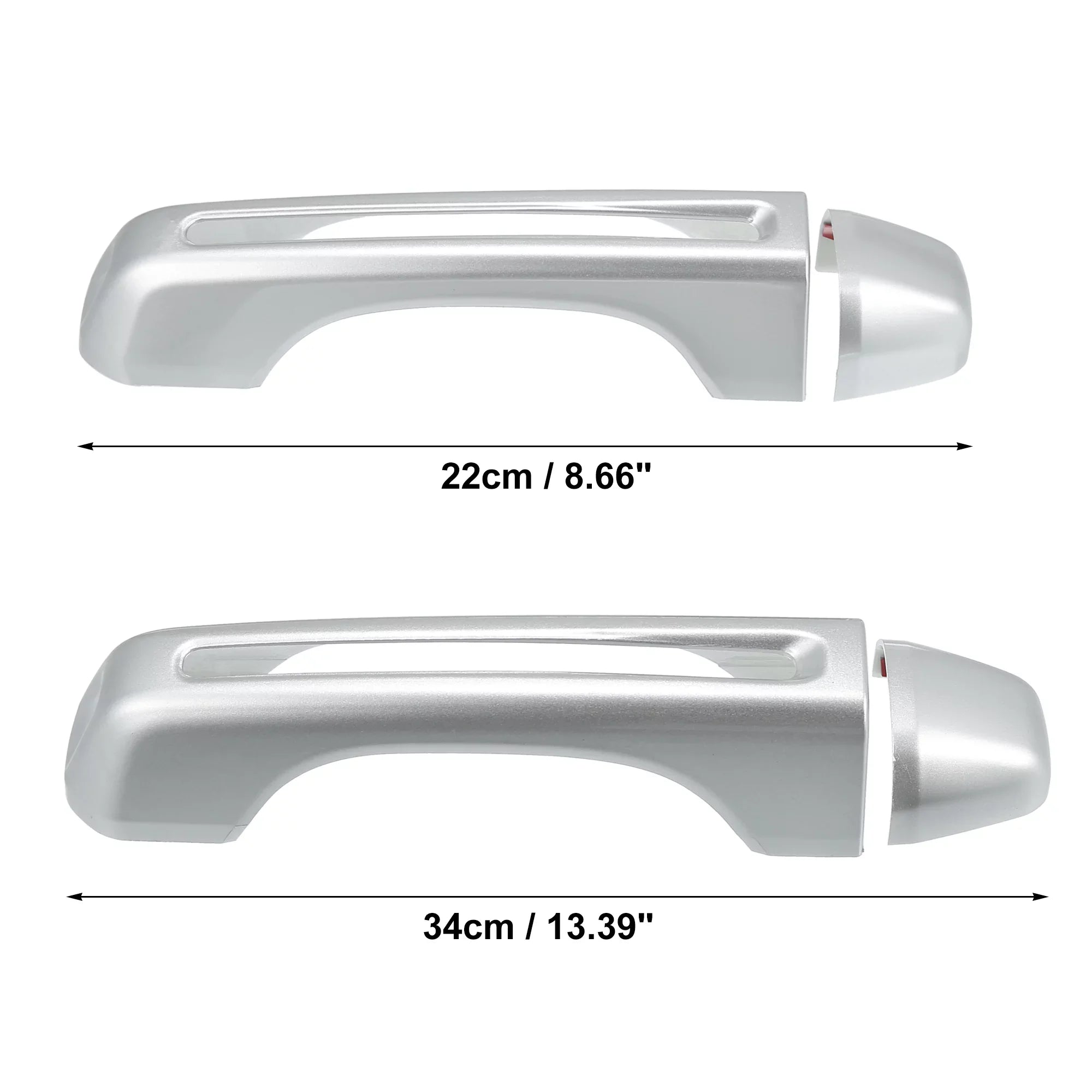 Silver Tone Door Handle Trim Cover Kit and Tailgate Handle Cover for Jeep Wrangler    2 & 4 Doors 2018-2021