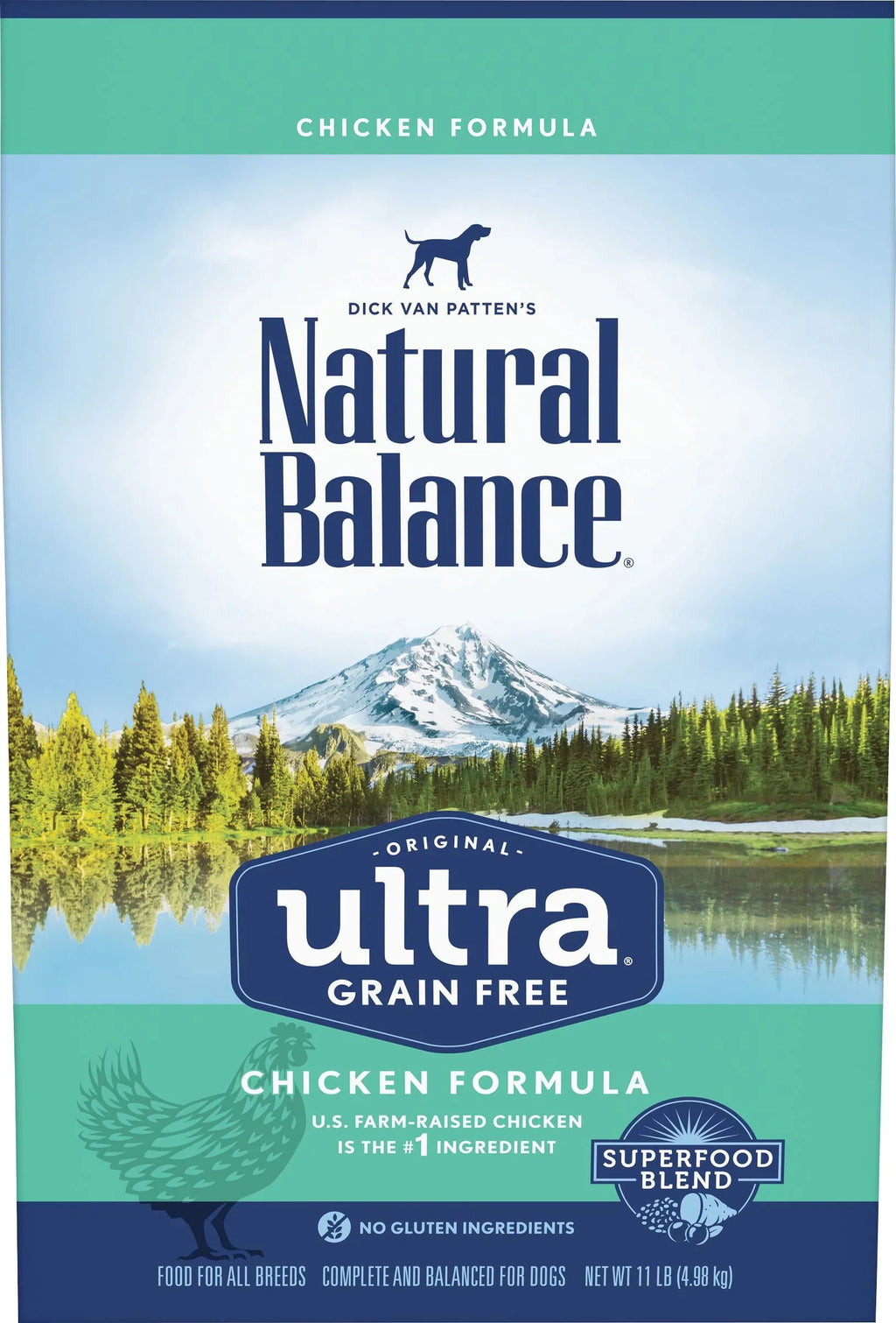 Natural Balance Original Ultra Grain Free Dog Food, Chicken Formula, 11 Pounds
