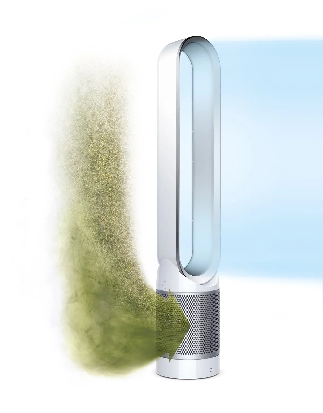 Dyson TP02 Pure Cool Link WiFi Connected Tower Air Purifier Fan | White/Silver | Refurbished
