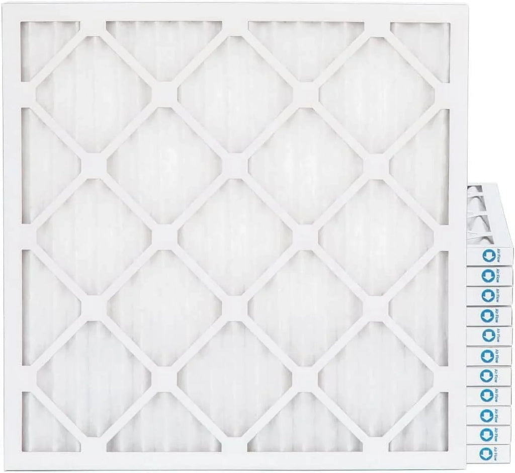 20X22x1  8 Pleated  Furne 1'' Air Filters By Pamlico. Case Of 12. Ext Size: 19-1/2 X 21-3/4 X 3/4, White