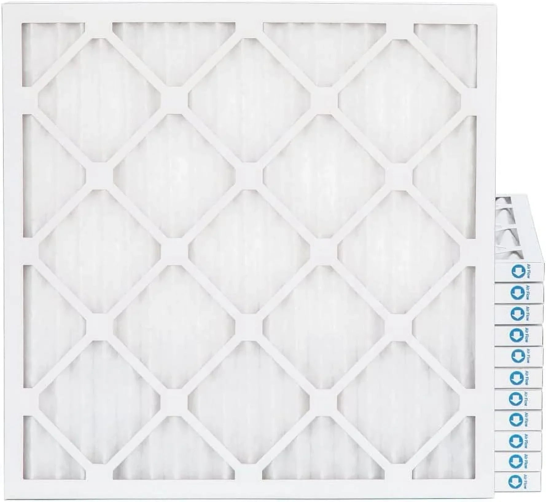 20X22x1  8 Pleated  Furne 1'' Air Filters By Pamlico. Case Of 12. Ext Size: 19-1/2 X 21-3/4 X 3/4, White