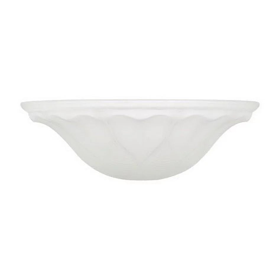 Aspen Creative 23116-01 Frosted Glass Shade for Medium Base Socket Torchiere Lamp, Swag Lamp and Pendant, 15-5/8" Diameter x 5-3/8" Height.
