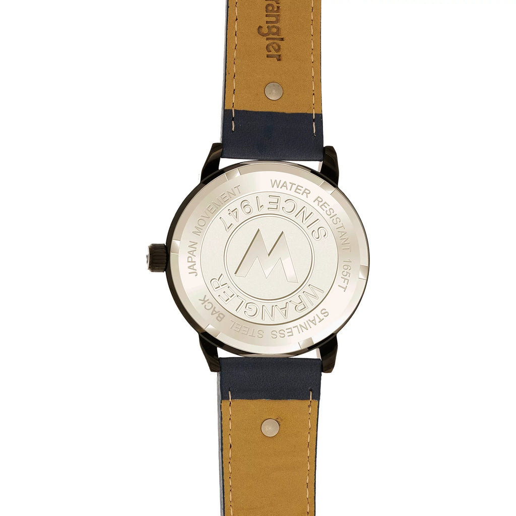 Wrangler 48.5mm Black Dial, Blue Strap Watch