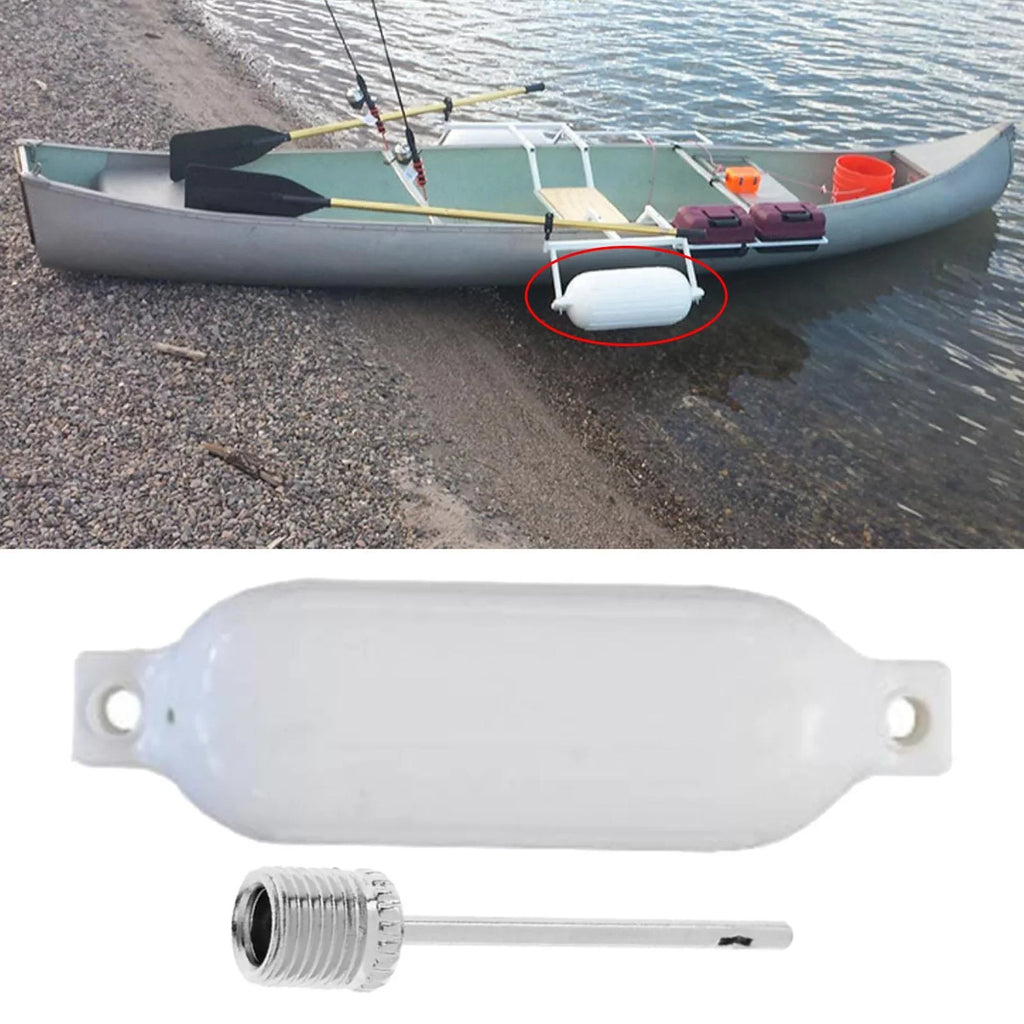 Boat Ribbed Inflatable Boat Bumpers for Bass Boats Fishing Boats White