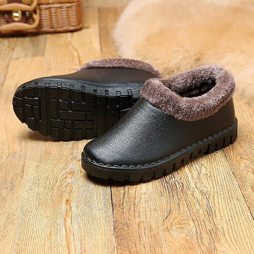 Womens Winter Snow Boots Hiking Shoes Cotton Shoes Women Warm Winter Plush  Thickened Cotton Boots Fashion T