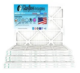 Glasfloss 10x30x1 -  13 -Qty:4 - Furnace Air Filter - Made in  (Actual Size: 9.5 x 29.5x7/8 inch)