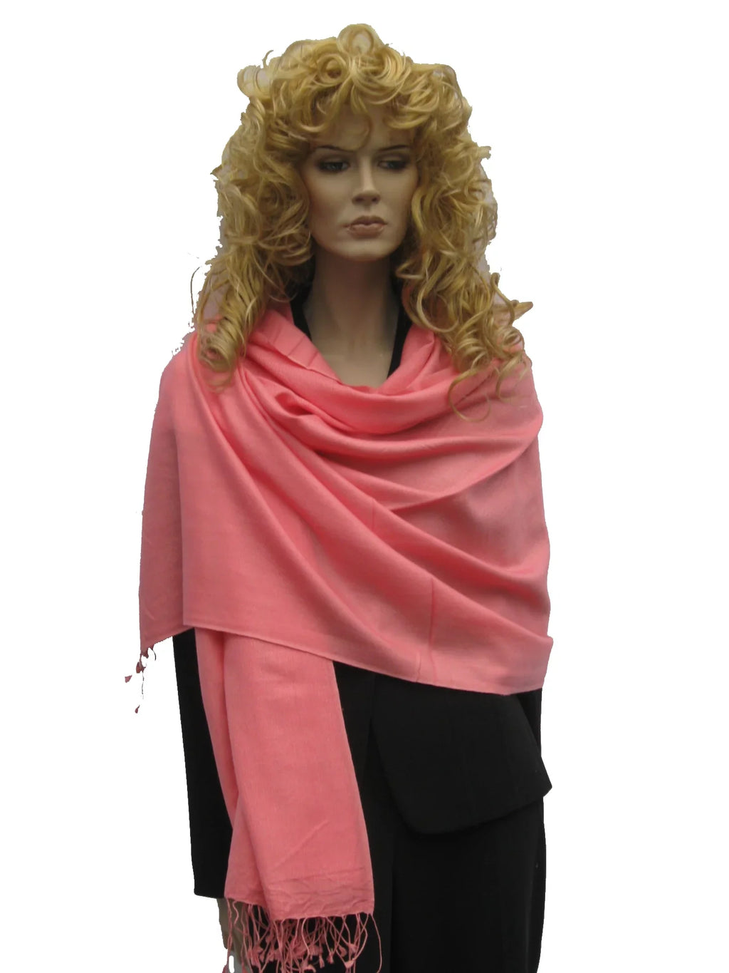 Scarf/Scarves/Shawl/Shawls/Stole/Wrap/Pashmina Scarf/Pashmina Shawl/Cashmere/Cashmere Scarf/Wool/Silk (Light Coral)