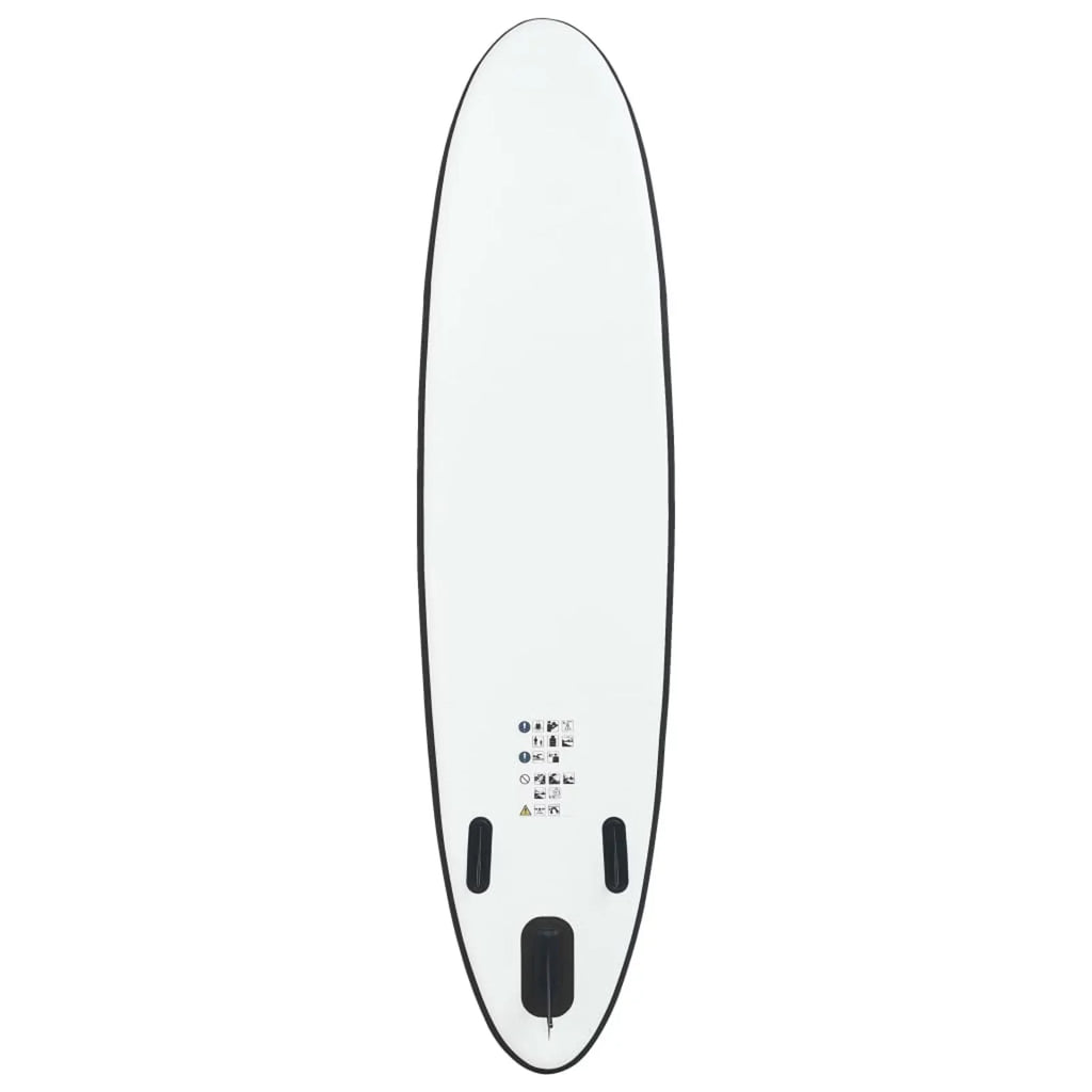 Inflatable Paddleboard Set Black and White