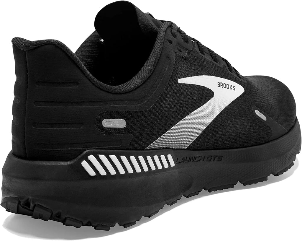 Brooks Men s Launch  9 Supportive Running Shoe 10 Black/White