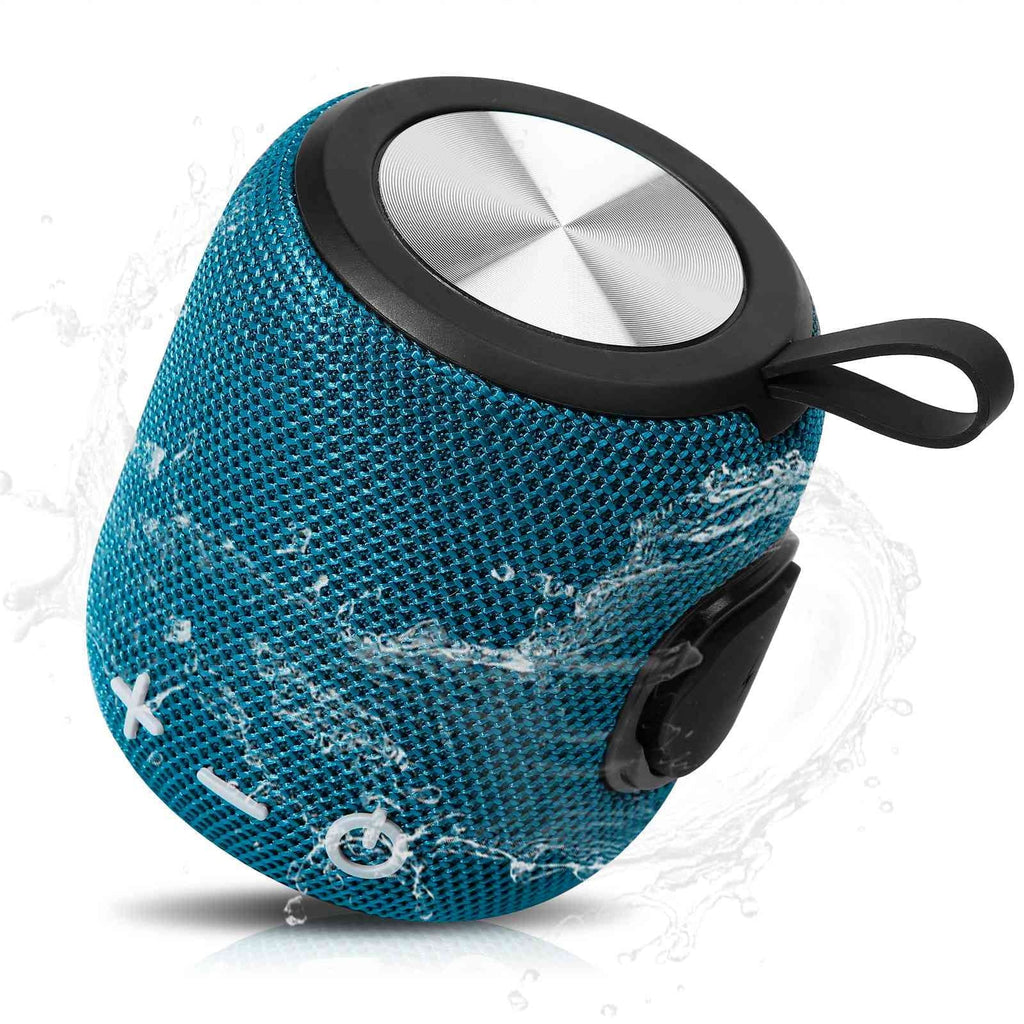 Bluetooth Speaker: Powerful Stereo Sound, IPX7 Waterproof, True Wireless Stereo Pairing, Portable Design, Latest Bluetooth V5.2 - Perfect for Mi Max 3, Beach, Outdoor, Home, Parties, Scooter - Blue