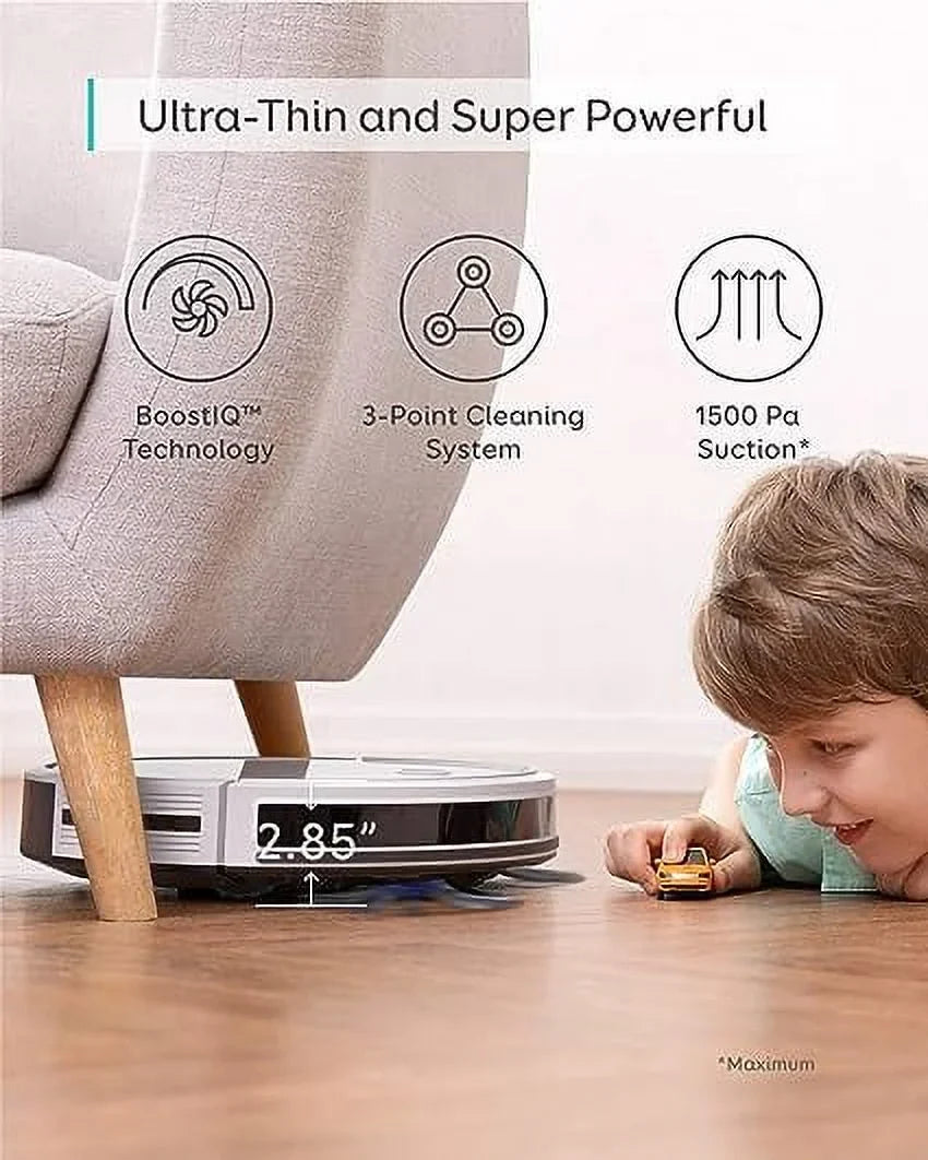 Pre-Owned Eufy by Anker BoostIQ RoboVac 30C Vacuum Cleaner Wi-Fi 1500Pa T2118121 - White (Fair)