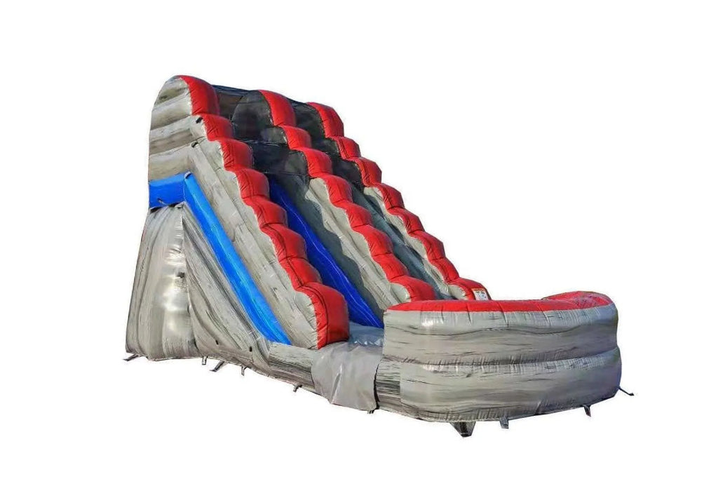 JumpOrange Titanium Commercial Grade Inflatable Water Slide with Splash Pool | for Adults and Kids | Includes Blower, Stakes and Storage Bag | 15-Foot Tall x 28-Foot Long x 13-Foot Wide
