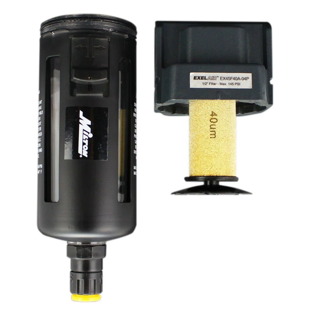 ™ by Milton  Air Filter - 1/2"  - Polycarbonate Bowl, Automatic Float/Overnight (EX45F40A-04P)