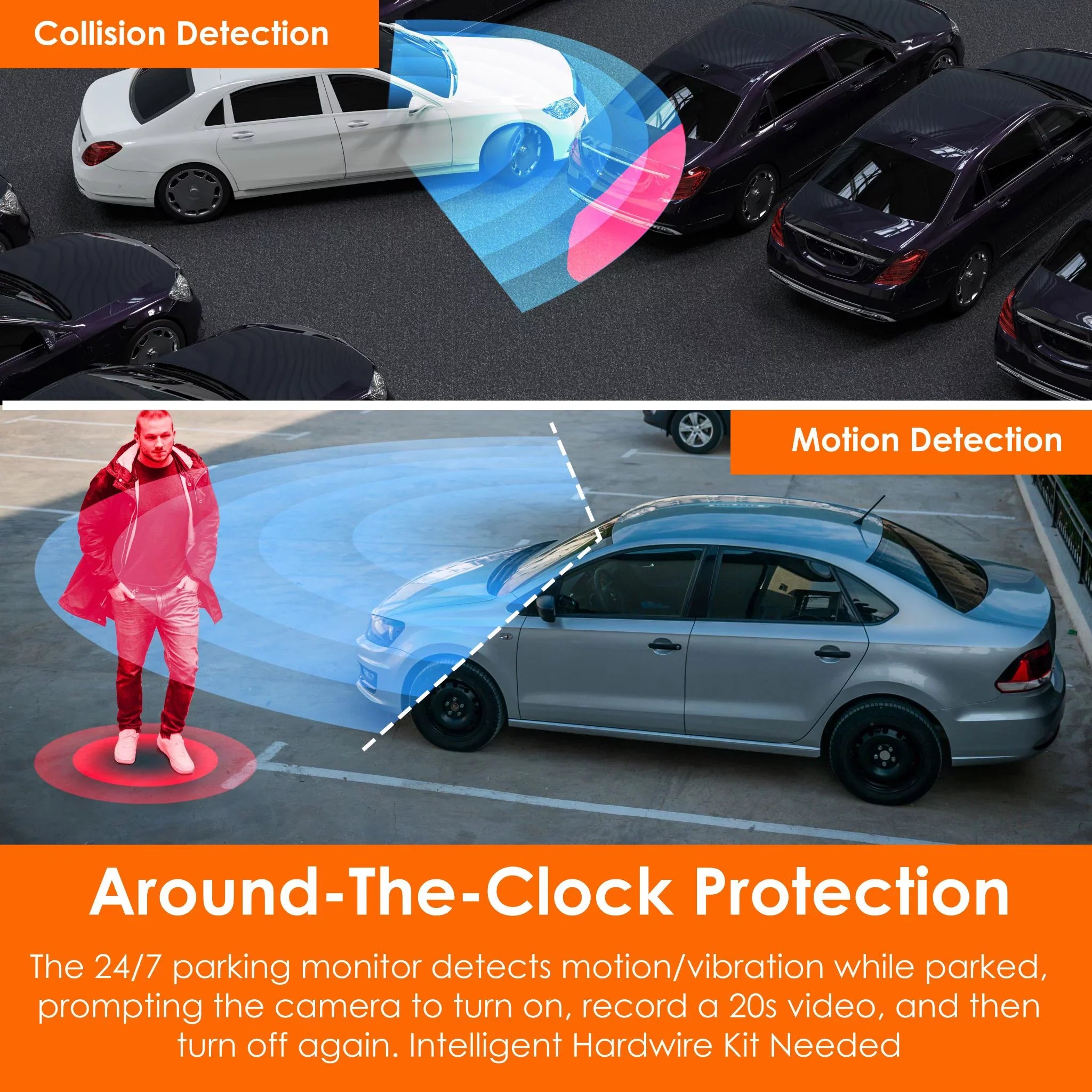 Rexing V33 3 Channel 1440p+1440p+1440p Front, Cabin and Rear Camera Dashcam with Built-in Wi-Fi &