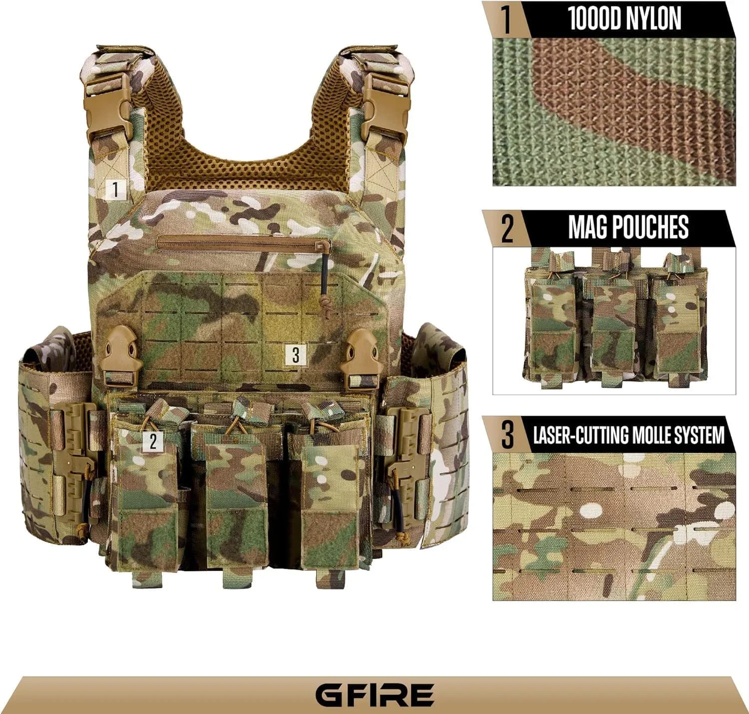 Quick Release Lightweight Vest Adjustable Breathable Weighted Vest for Hunting/Training/Game