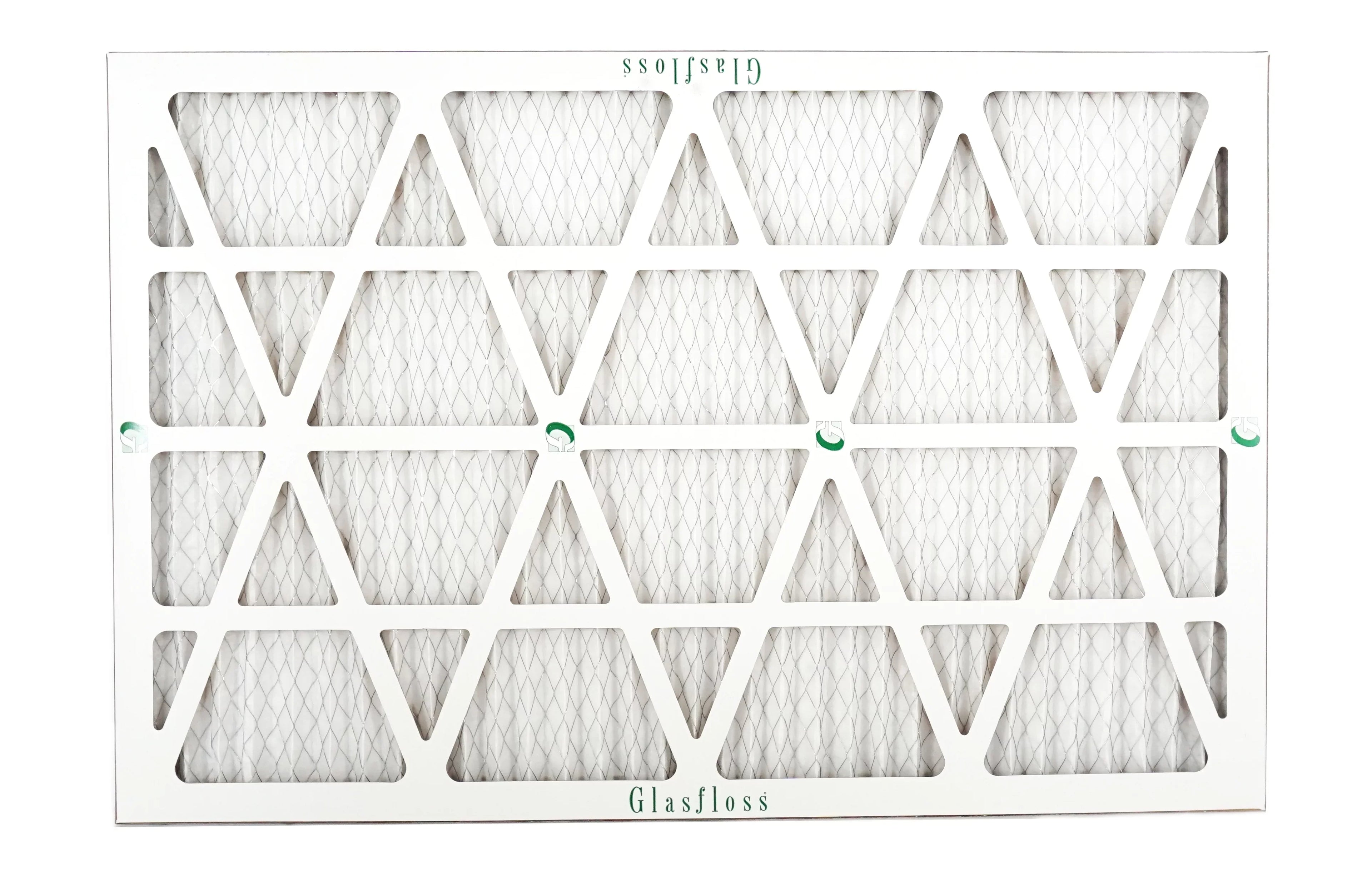 Glasfloss 20x30x1 -  10 -Qty:12 - Furnace Air Filter - Made in  (Actual Size: 19.5 x 29.5x7/8 inch)