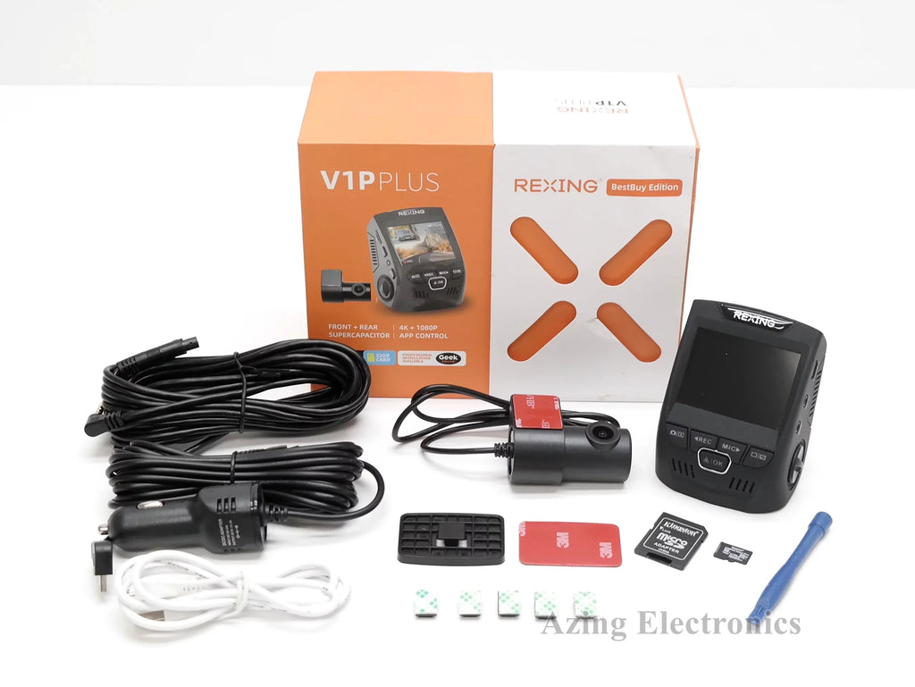 Used Rexing V1P Plus V1P-- 4K  Front and Rear Dash Cam   Grade B