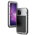 Gorilla Glass Aluminum Metal iPhone 13 Pro Case (Silver) Heavy Duty Military Grade Shockproof and Scratch Resistant Protection, Rugged Outdoor Travel