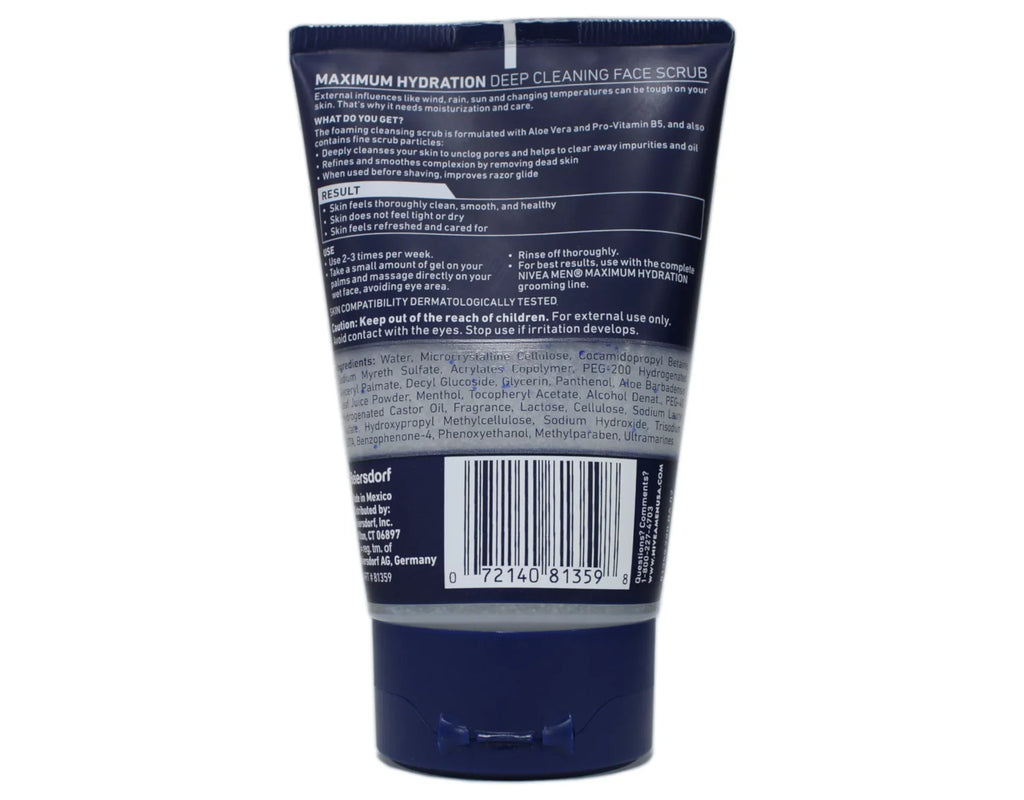 3 Pack - Nivea for Men Energizing Face Scrub 4.4 oz (125 G) Each