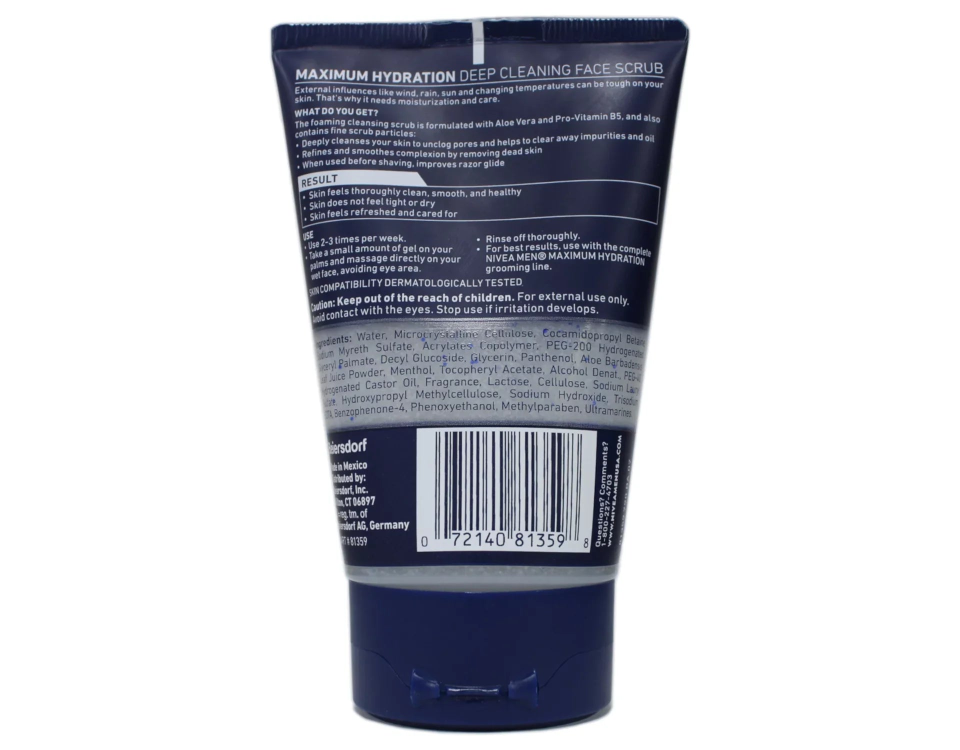 3 Pack - Nivea for Men Energizing Face Scrub 4.4 oz (125 G) Each