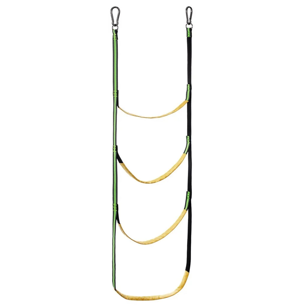4-Step Boat Rope Ladder, Portable Rope Boarding Ladder, Foldable Outdoor Climbing Ladder, Heavy Duty Swim Ladder for Inflatable Boat, Sailboat, Kayak, Canoeing, Motorboat