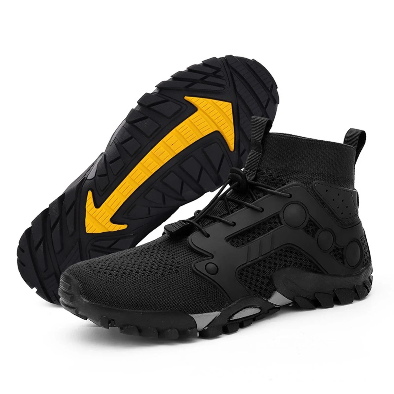 AdBFJAF Mens Sneakers 9.5 Wide Outdoor Hiking Shoes Men Non Slip Hiking Work Clothes Sports Shoes Swimming Wading Off Road and River Tracing Shoes