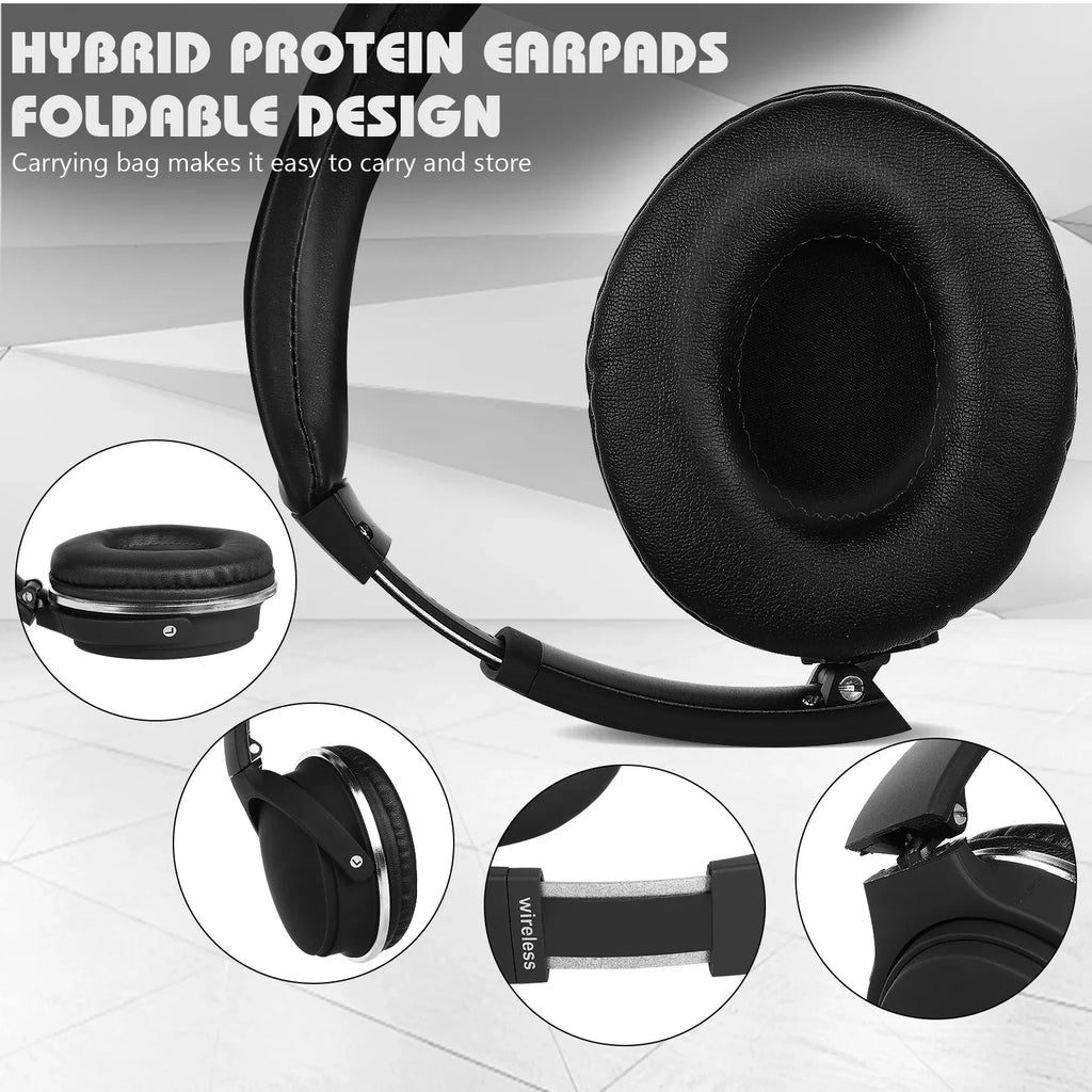 UrbanX UX35 Wireless Bluetooth Stereo Earphones with High Resolution Audio, Deep Bass, Superior Comfort Over The Ear Headphones with Mic for  Wildfire E2 Phone Call Support