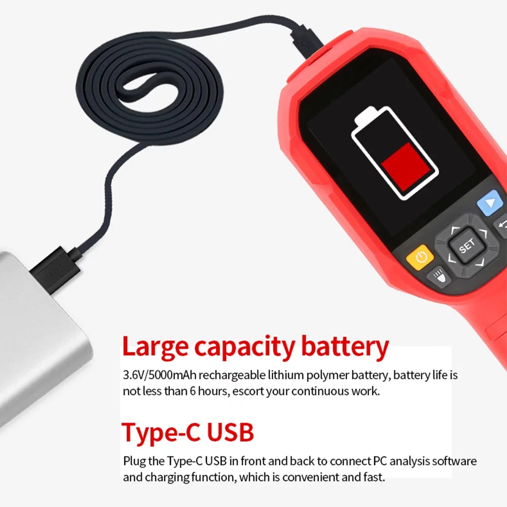 Daakro -T UTi260B Handheld Thermal Imager Camera  Infrared Thermometer Imaging