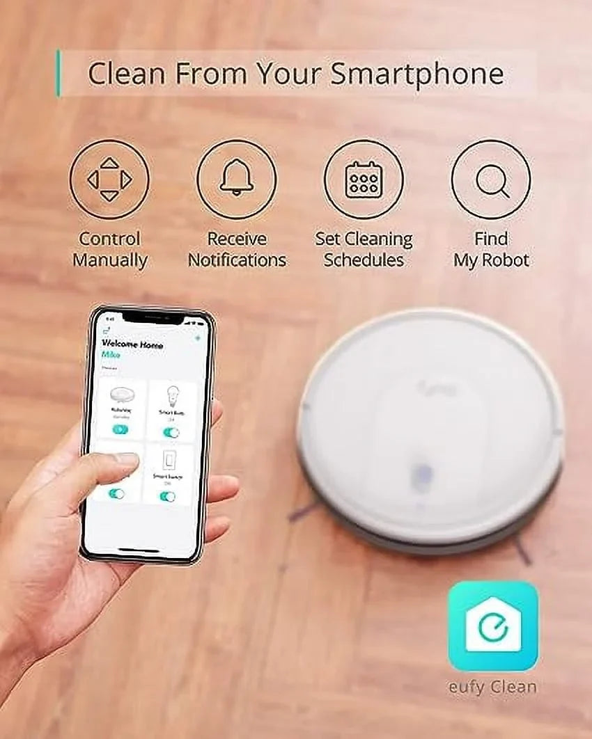 Pre-Owned Eufy by Anker BoostIQ RoboVac 30C Vacuum Cleaner Wi-Fi 1500Pa T2118121 - White (Fair)