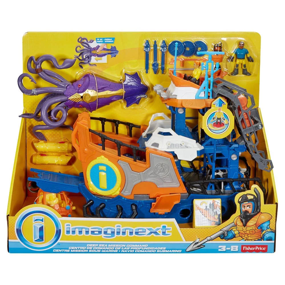 Imaginext Deep Sea Mission Command Boat DFX93