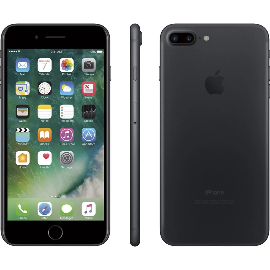 Restored Apple iPhone 7 Plus 128GB Black  Unlocked (&T + T-Mobile) Smartphone (Refurbished)