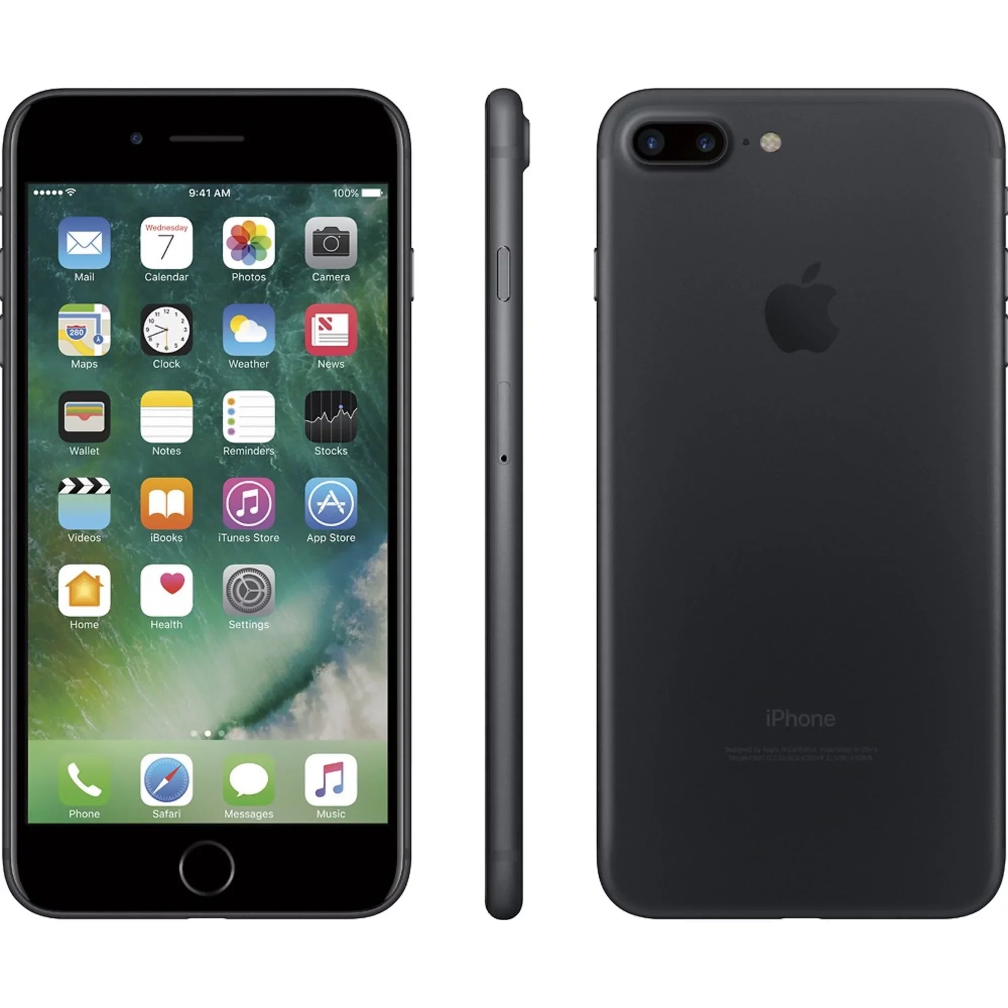 Restored Apple iPhone 7 Plus 128GB Black  Unlocked (&T + T-Mobile) Smartphone (Refurbished)