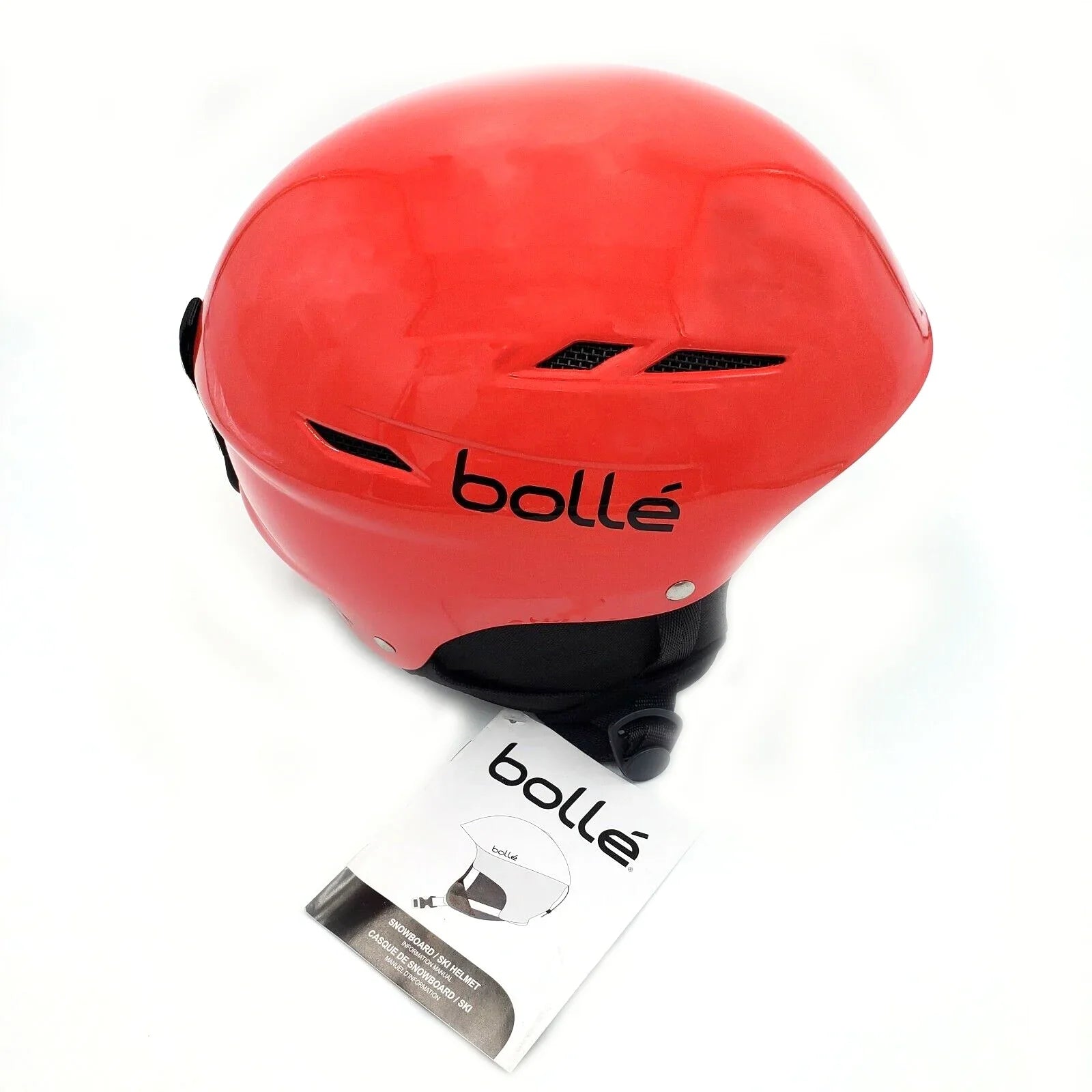 Bolle B-Rent Jr Children's Ski Sport Helmet, Shiny Red & Black