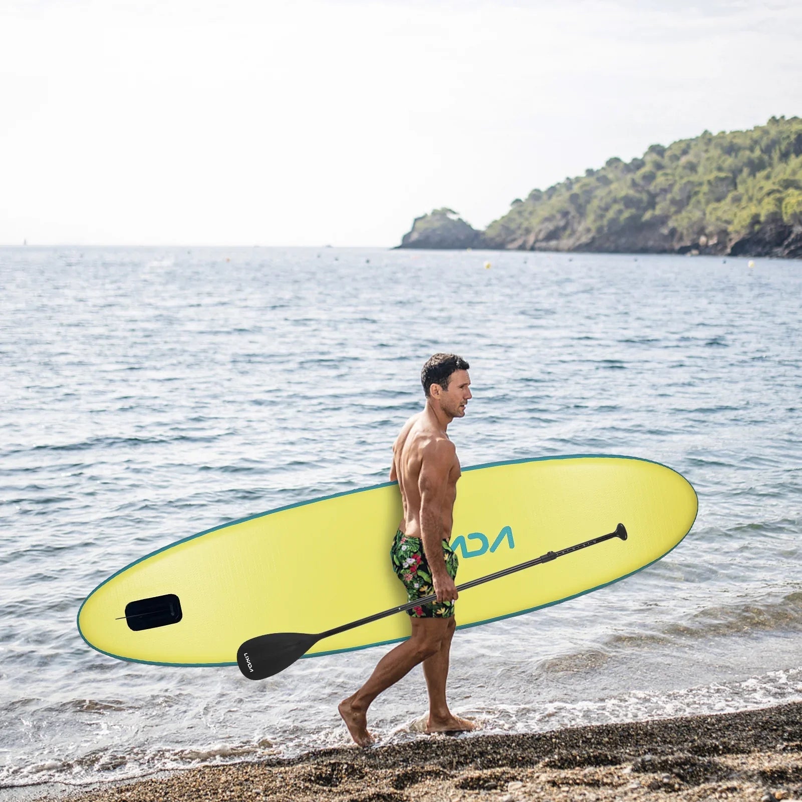 Lixada Surfboard Set, Inflatable Paddle Board for Water with Travel Backpack