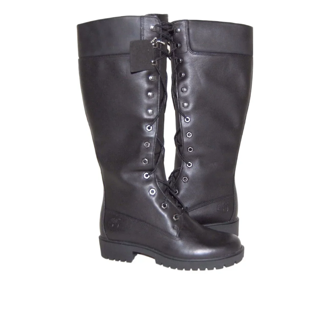 Timberland Women Premium 14 Inch Black Medium Leather Boot 28398  Size 5