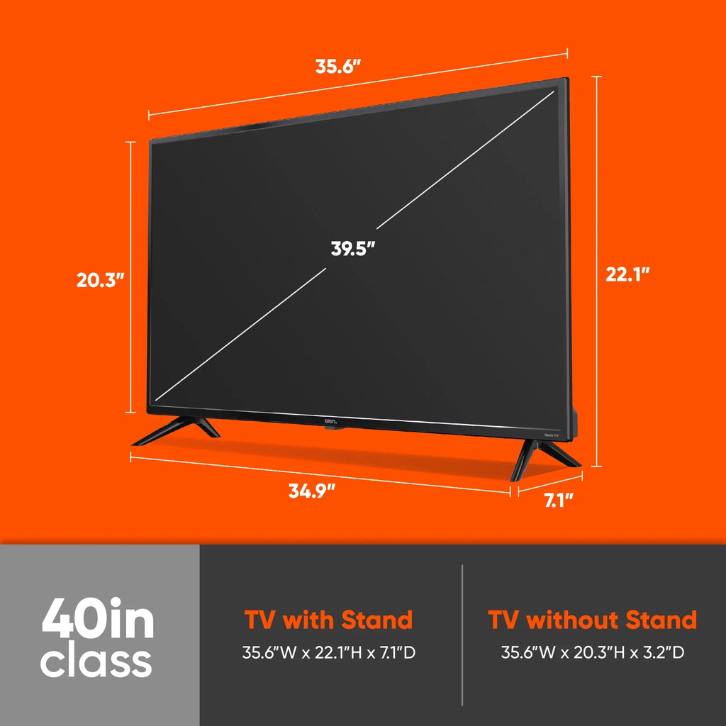 onn. 40” Class  (1080P)  Roku Smart  (100097810)