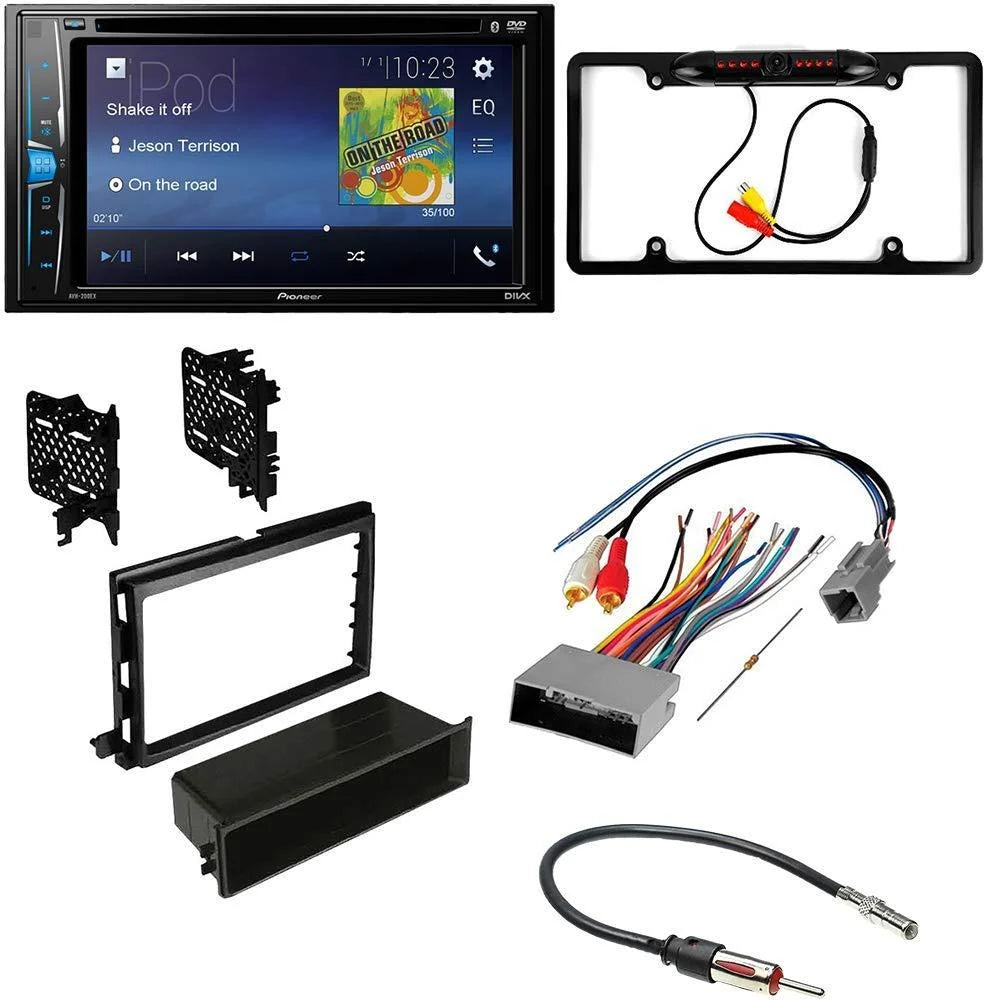 KIT2533 Bundle With Pioneer Multimedia  Car Stereo Installation Kit with Receiver - For 2007-2010 Ford Expedition / Bluetooth Touchscreen, Backup Camera, Double Din Dash Kit (5Item)