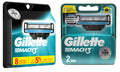 Gillette Mach3 Refill Razor Blade Cartridges, 10 Count (8ct+2ct) + Makeup Blender Sponge