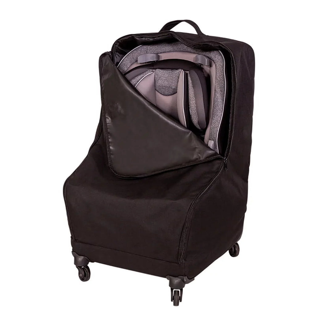 J.L. Childress Spinner Wheelie Deluxe Padded Car Seat Travel Bag and Carrier, Black