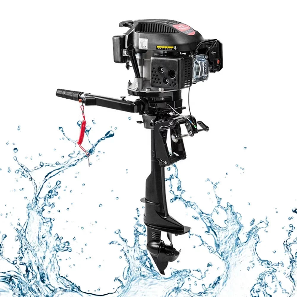 6  4-Stroke Heavy Duty Outboard Motor Fishing Boat Engine Air Cooling System