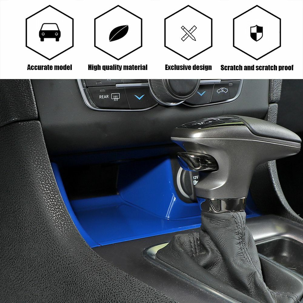 Teledu Blue  Center Console Gear Shift Storage Trim Panel